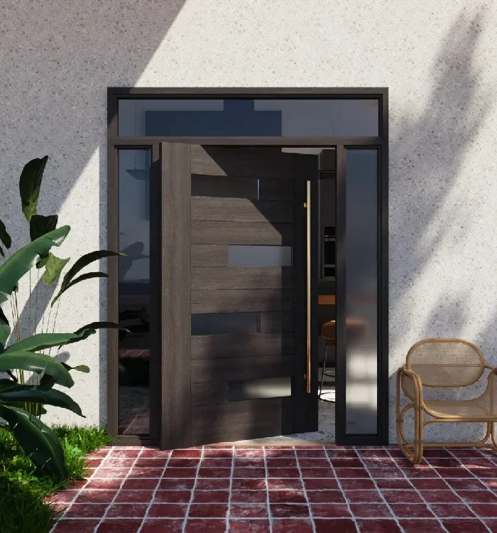 تركيب الأبواب المحورية في ام القيوين